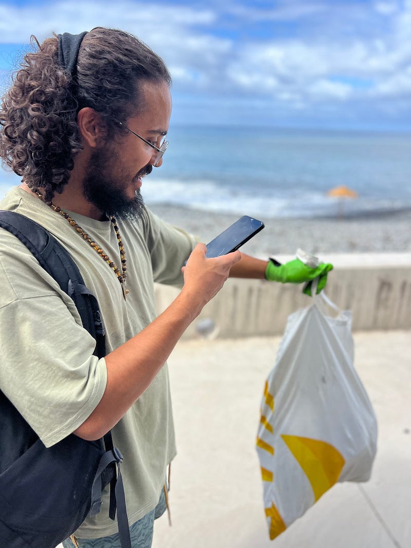Madeira Friends clean beach at Praia Formosa